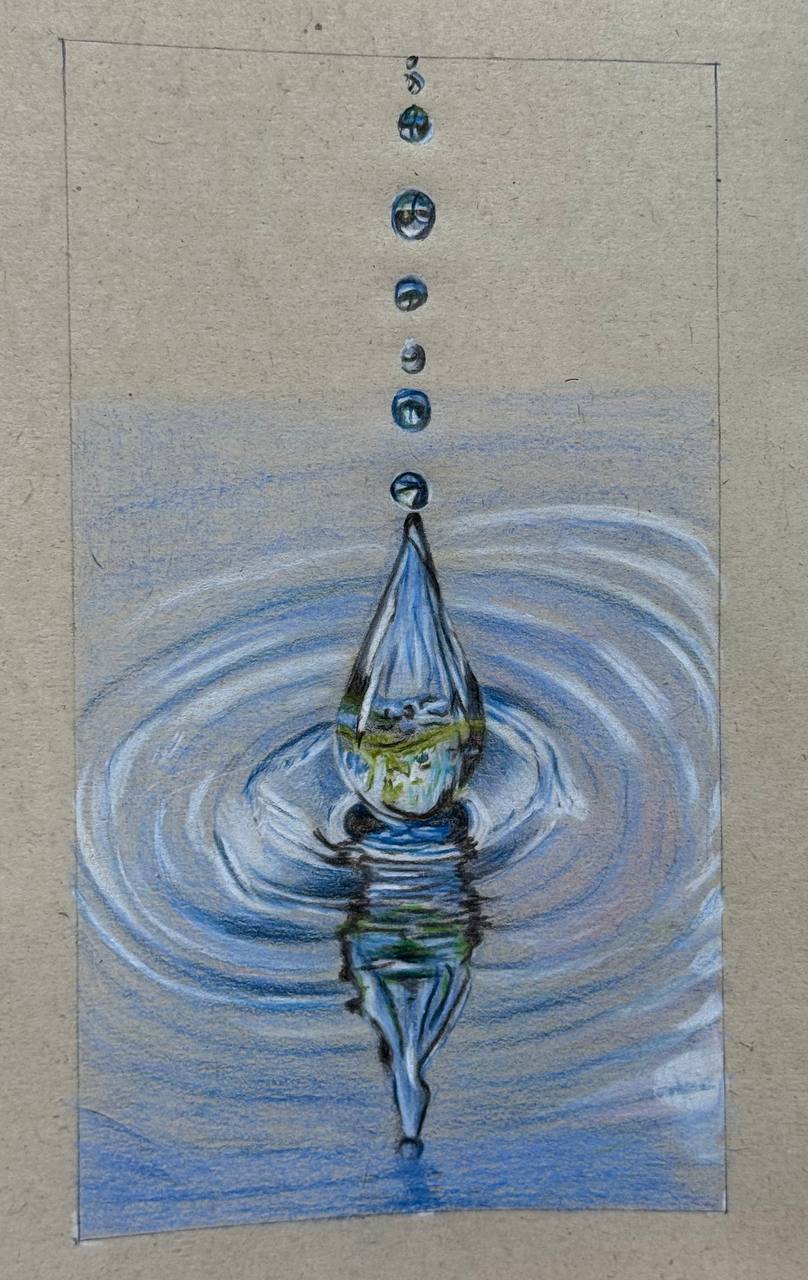 آموزش نقاشی سیاه قلم  نقاشی زهرا محفلی